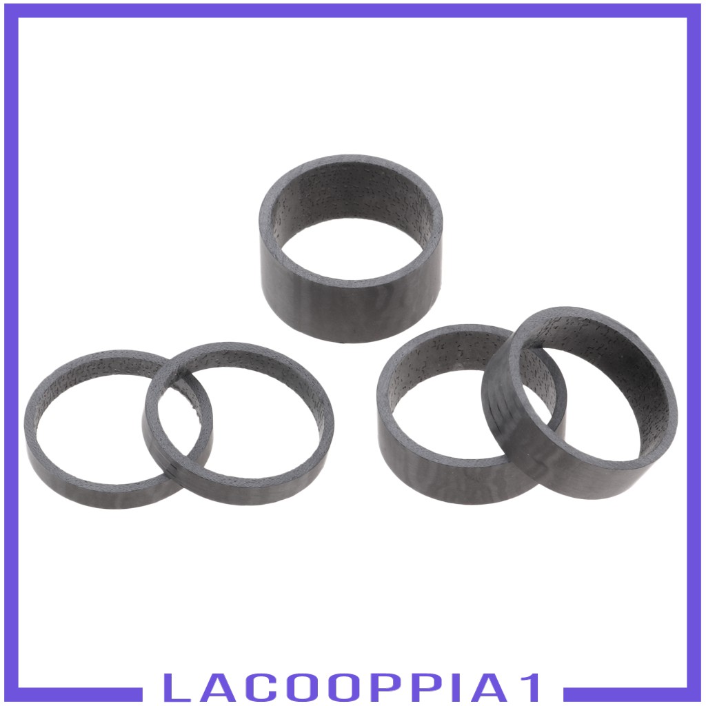 [LACOOPPIA1] 5X Bike Headset 28.6mm Stem Spacers 1-1/8&quot; Bicycle Washers 5/10/15mm BMX MTB