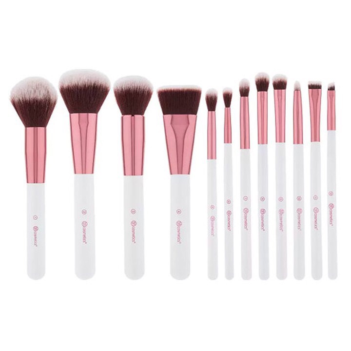 Bộ cọ trang điểm BH Cosmetics Crystal Quartz 12 Piece Brush Set And Bag