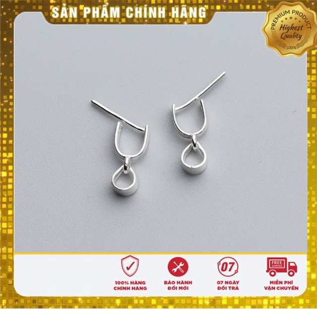 [CAM KẾT BẠC CHUẨN]Móc mặt dây chuyền bằng bạc thật không han gỉ, chắc chắn,dễ sử dụng