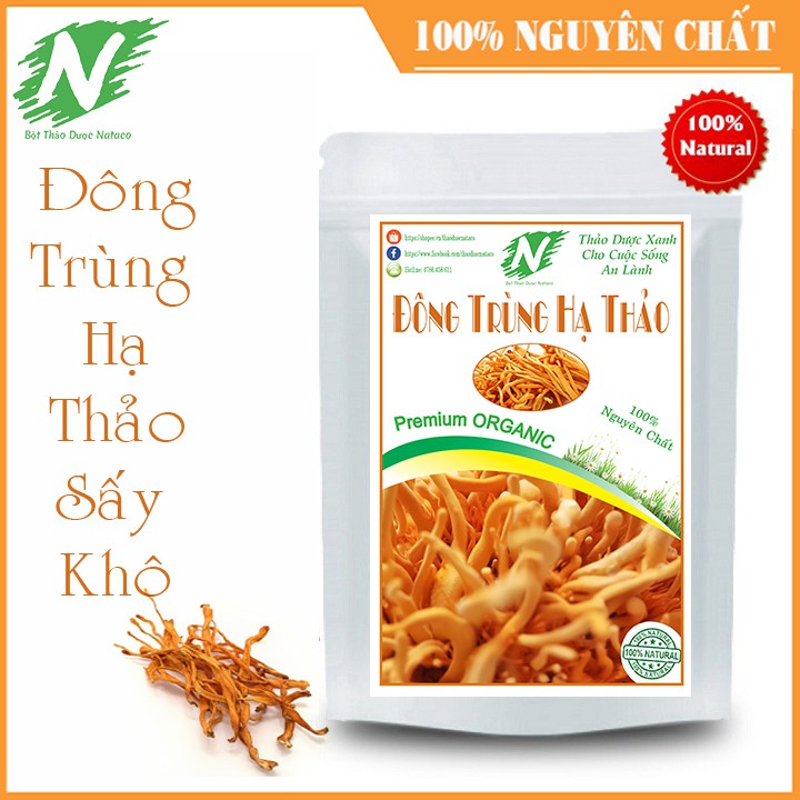 Đông Trùng Hạ Thảo Sấy Khô 100g ( Nuôi Cấy Tại Việt Nam)