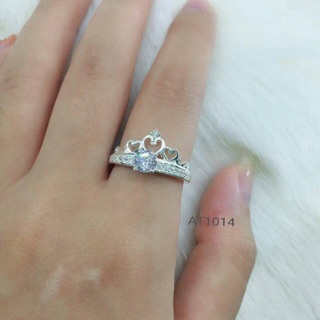 Nhẫn vương miện bạc ý 925