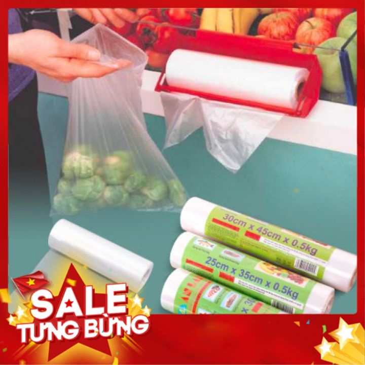 [ BAO GIÁ TOÀN QUỐC ] 1 CUỘN TÚI ĐỰNG THỰC PHẨM 20 X 30CM NẶNG 500G HÀNG XỊN