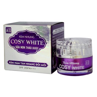 Kem nám-tàn nhang-đồi mồi-ngừa lão hóa-giảm nhờn da-bảo vệ da Cosy White sữa non thảo mộc A10 18g