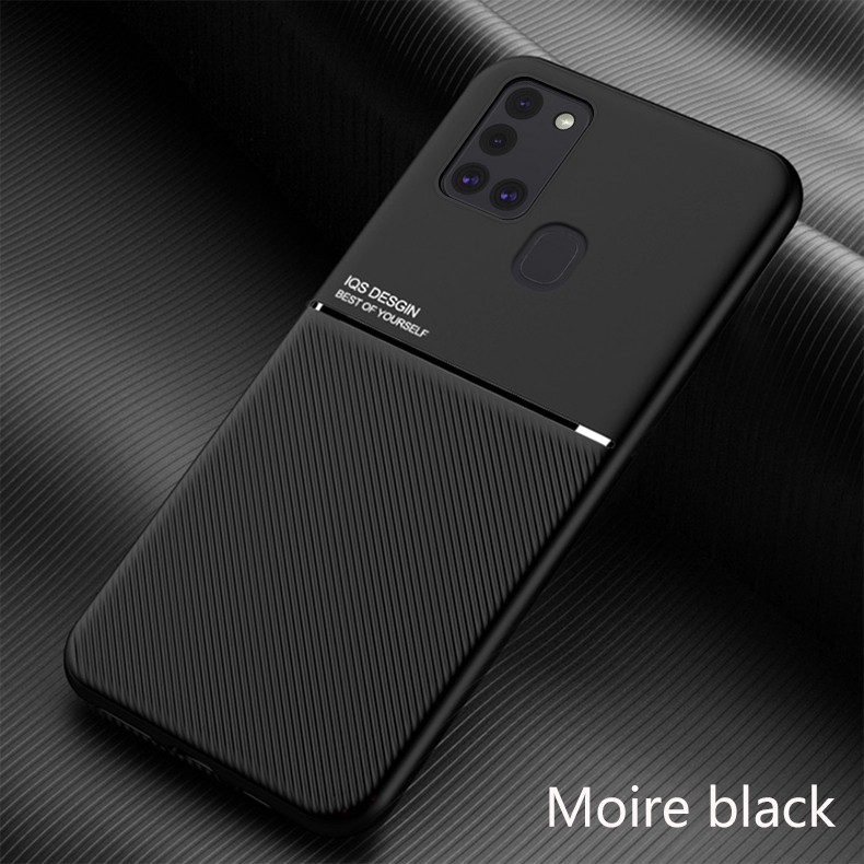Ốp Điện Thoại TPU Phối Da Mềm Nhám Hít Nam Châm Chống Sốc Thời Trang Cho Samsung Galaxy A21s M31 A11 M11