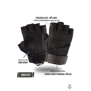 Găng tay phượt, bảo hộ xe máy Blackhaw cụt ngón - Găng Tay Thể Thao Chuyên Phượt Vải Dày, Bền, Thấm Mồ Hôi Tốt