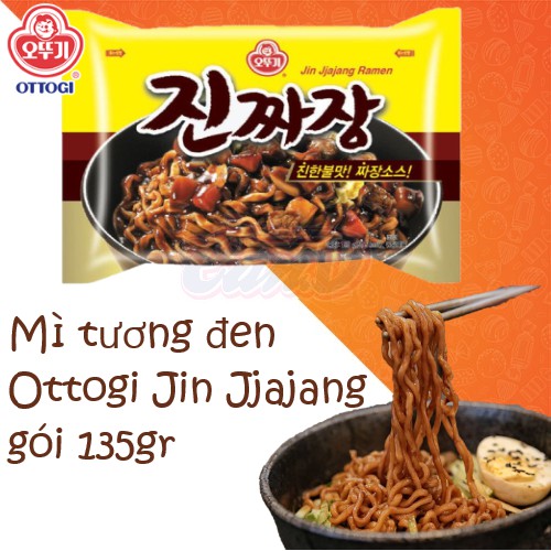 [Mã GROXUAN1 giảm 8% đơn 150K] Mì tương đen Ottogi Jin Jjajang gói 135gr