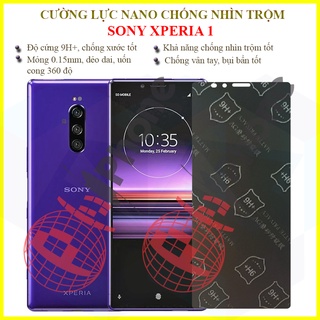 Dán chống nhìn trộm Sony Xperia 1 - Dán cường lực dẻo nano 9H+