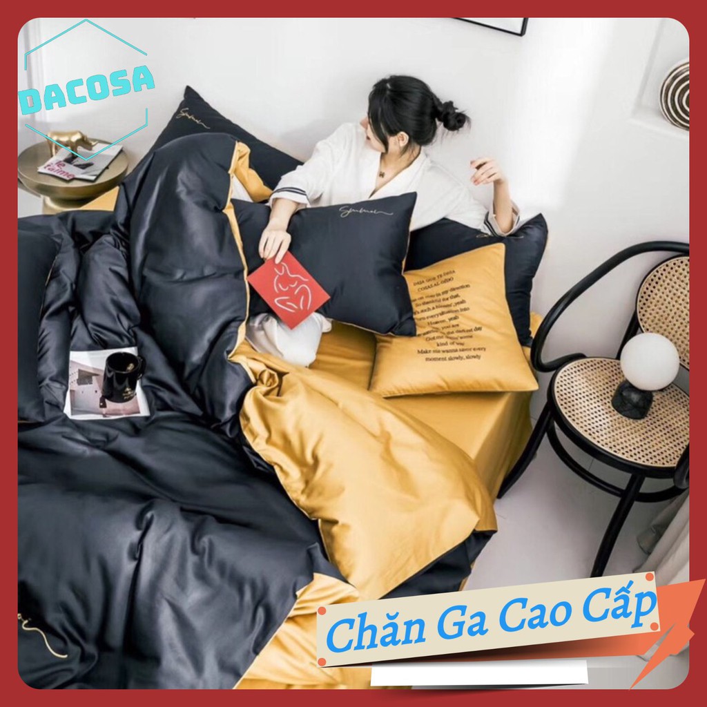 Bộ Chăn Gối Lụa Sumoi 60s Mix Phối Màu Cao Cấp - SSMIX67