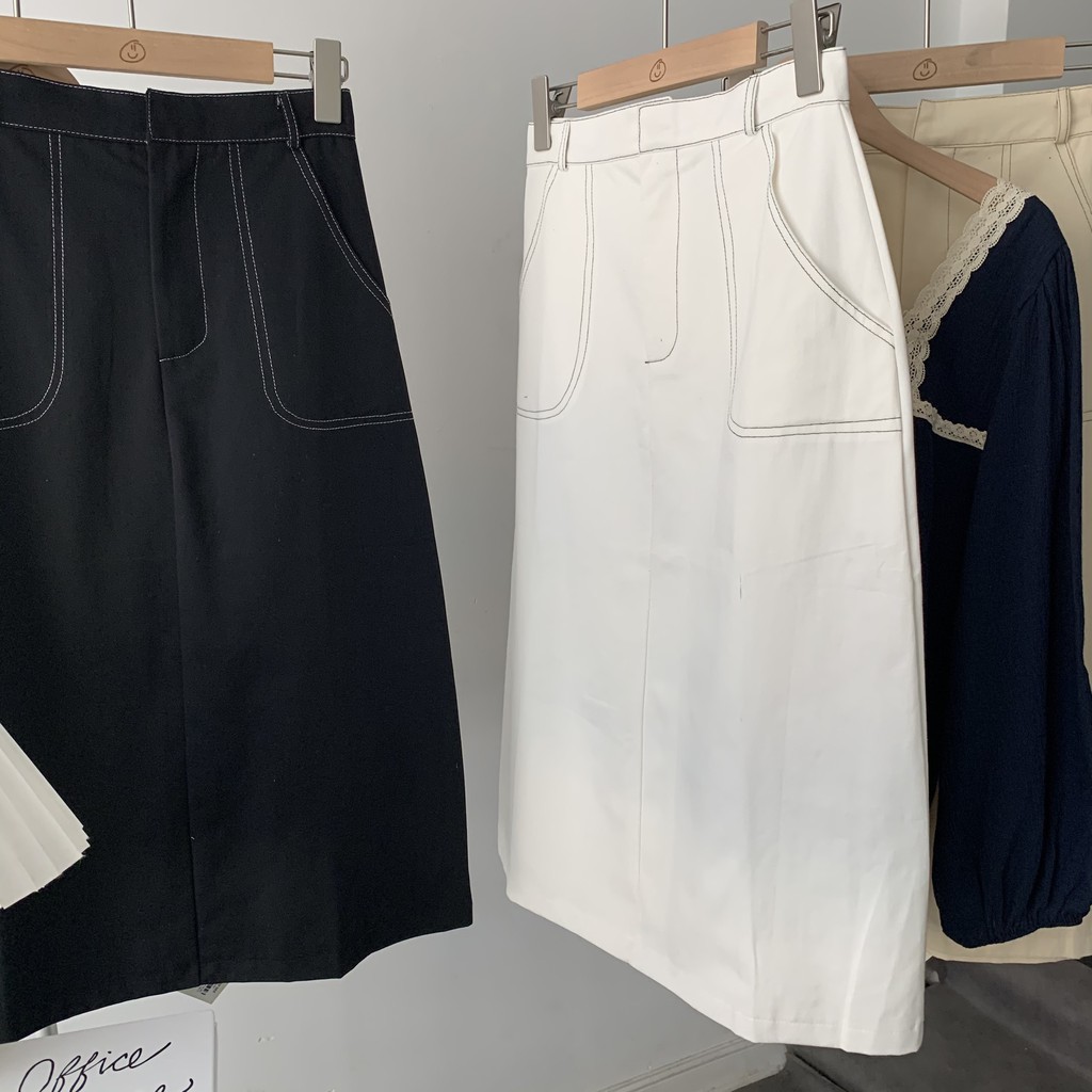 [Mã FADIRECT20 giảm 20K đơn 150K] Chân Váy Kaki Basic Suông Dài | BigBuy360 - bigbuy360.vn