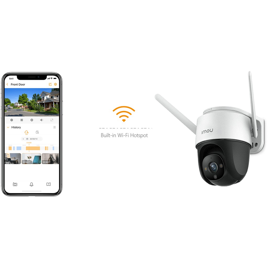 Camera WIFI không dây ngoài trời có màu ban đêm, xoay 360 IMOU PTZ Cruiser (Fullcolor) IPC-S22FP (Bảo hành 24 tháng)