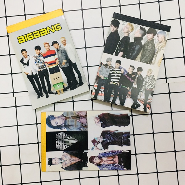 Sổ tay BigBang in hình ảnh sổ viết kpop bigbang