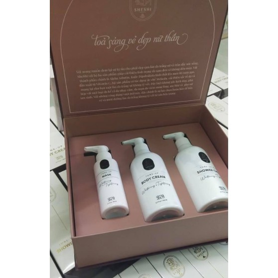 ❤️❤️ FREESHIP ❤️❤️  Bộ Sữa Tắm Trắng Toàn Thân 3 Sản Phẩm SheShi SS20 Hàn Quốc  ❤️❤️ FREESHIP ❤️❤️ | BigBuy360 - bigbuy360.vn