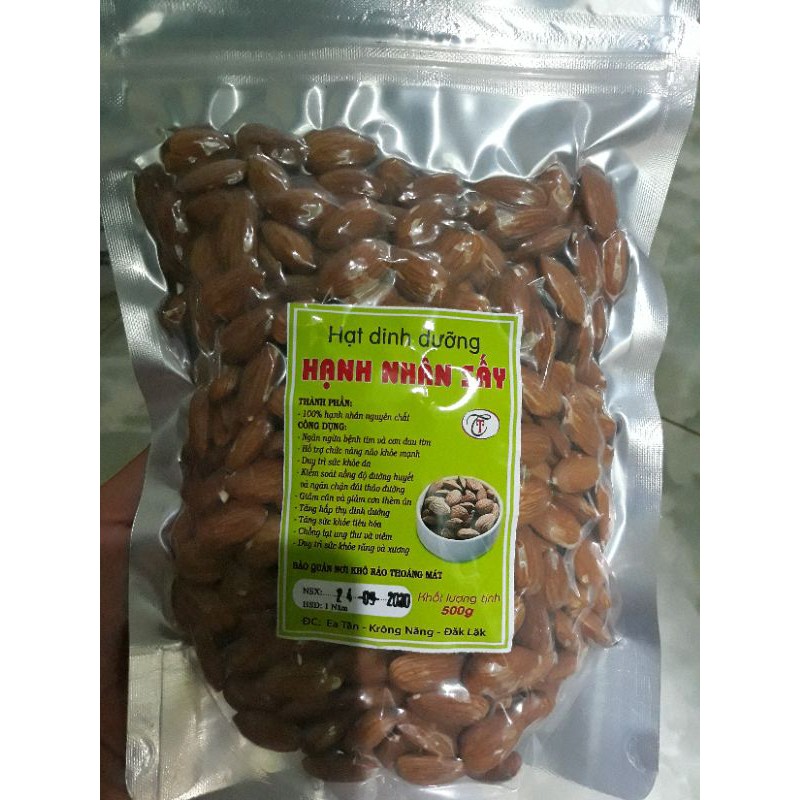 500G LÕI HẠNH NHÂN NHÂN  SẤY CHÍN