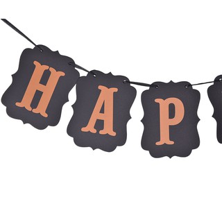 Cờ " Happy Halloween / Trick or Treat " dùng để treo trang trí