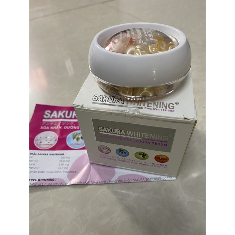 Serum sakura whitening, xoá nhăn, dưỡng trắng, mờ thâm nám