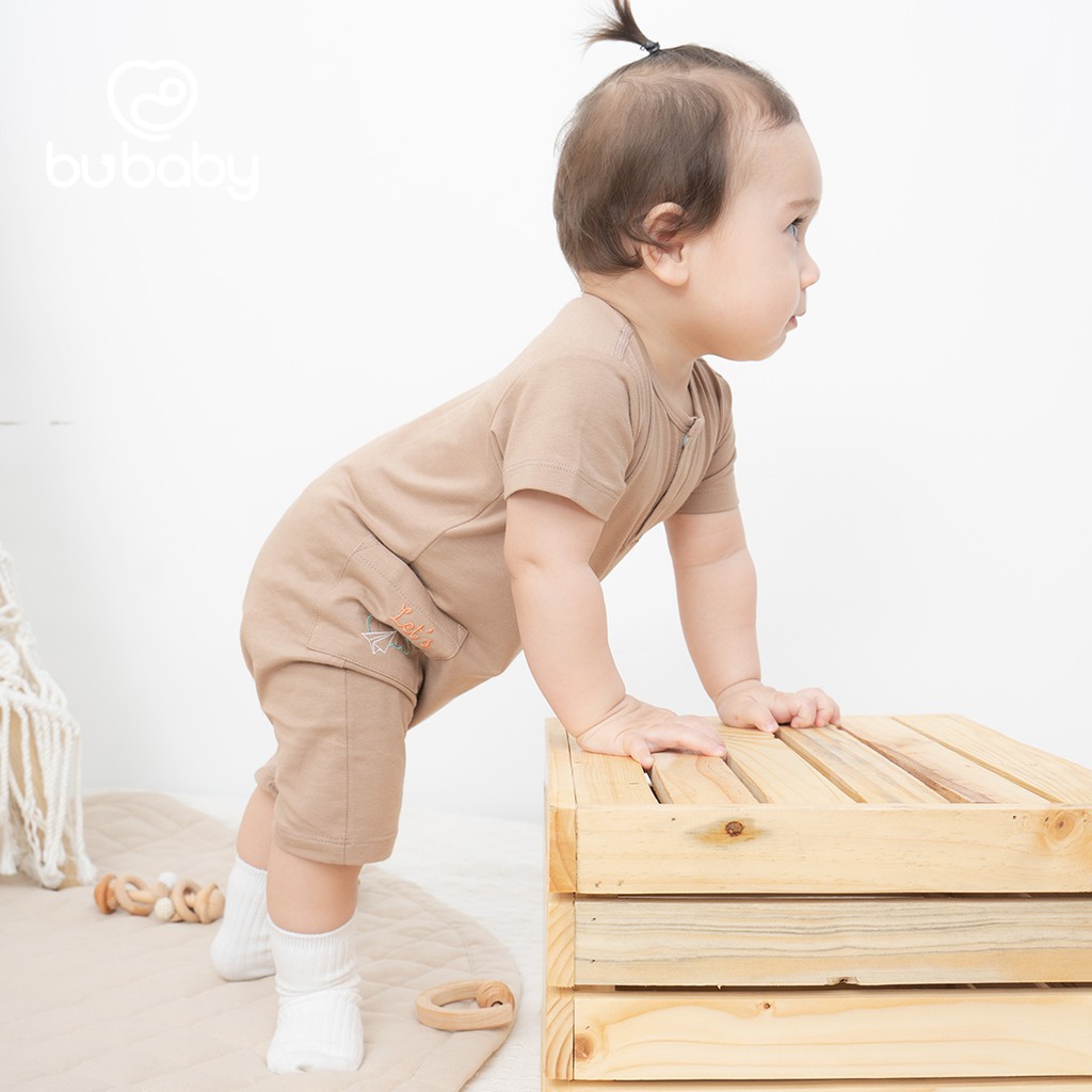 BU Baby - Body 2in1 cúc giữa cho bé - Body BU Bamboo