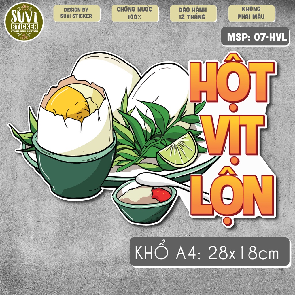 Decal Ăn Vặt khổ lớn trang trí tường, dán kính, trang trí quán cà phê khổ A4 chống nước. MSP: KL20