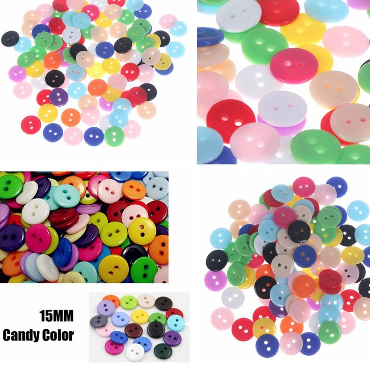 Bộ 100 cái gúc áo với màu sắc khác nhau