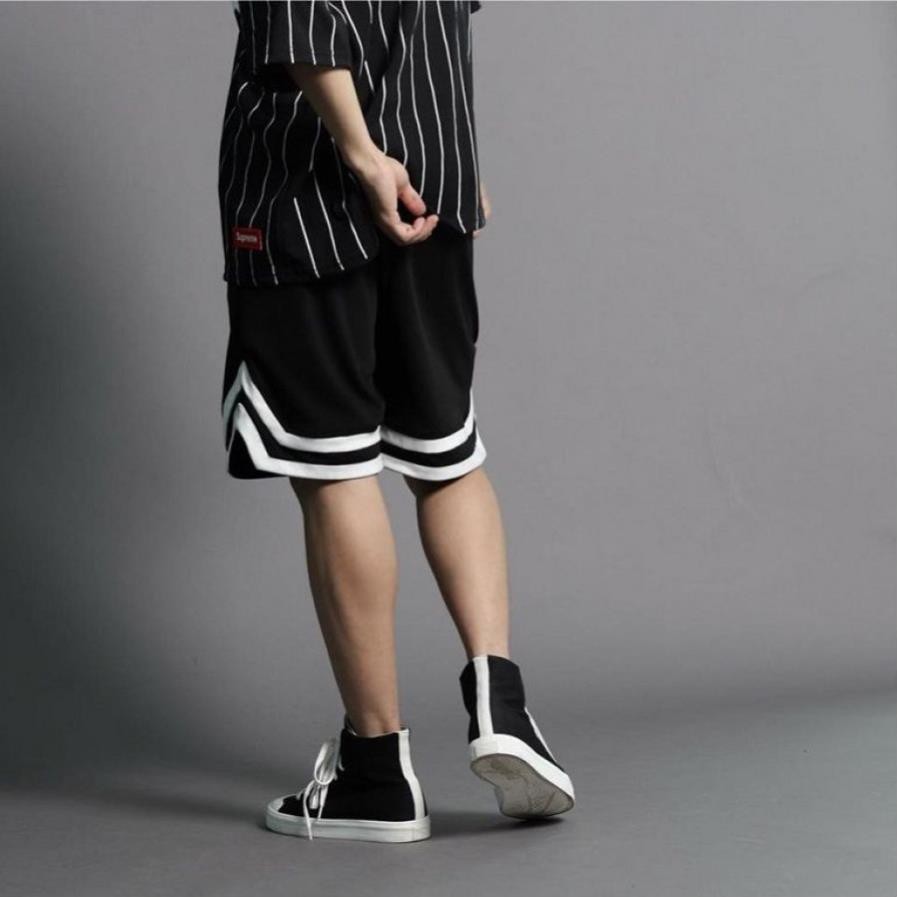 quần short double v, quần short nam nữ unisex chất thun lạnh cao cấp  ྇