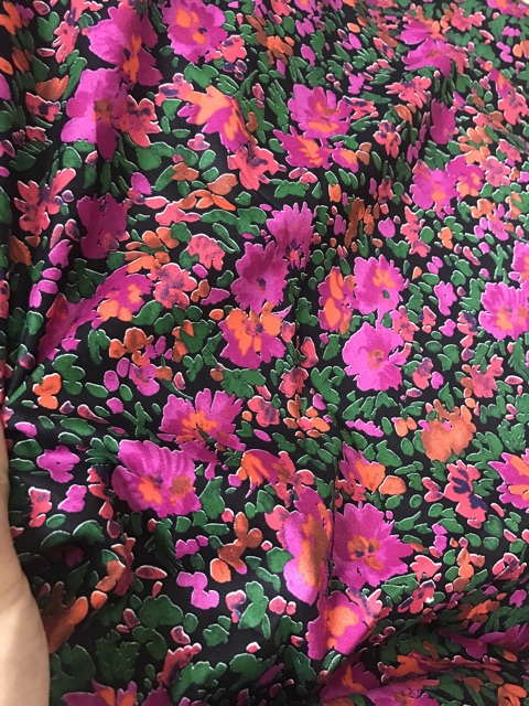 vải thô cotton 100% mềm mát may váy,áo