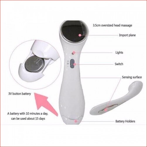 MÁY MASSAGE MẶT THẨM THẤU, CHĂM SÓC DA BẰNG I-ON DS-039, Y-1200 MINI CẦM TAY GỒM 2 CHẾ ĐỘ DÙNG PIN