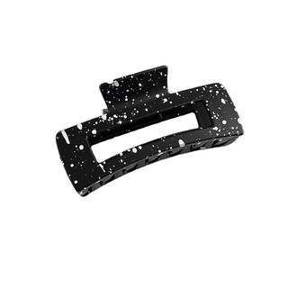 Kẹp tóc răng cá mập màu đen/trắng thời trang Hàn Quốc thanh lịch