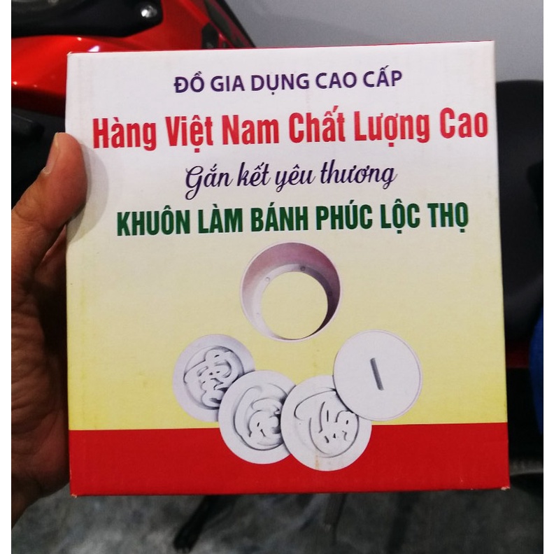 Khuôn Xôi - Cơm - Làm Bánh Chữ Phúc Lộc Thọ Bằng Nhựa An Toàn Thực Phẩm Chịu Lực, Nhiệt Đa Năng, Tiện Lợi