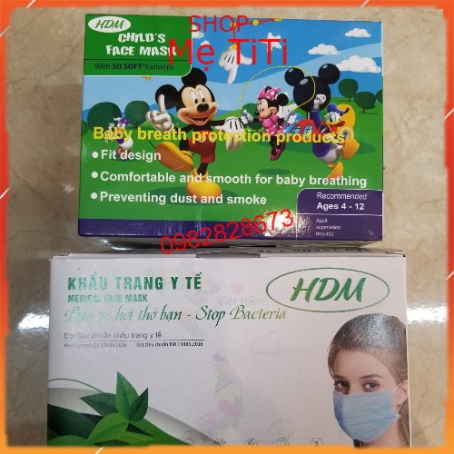 Khẩu Trang Y tế trẻ em, Người Lớn HDM[4 Lớp]