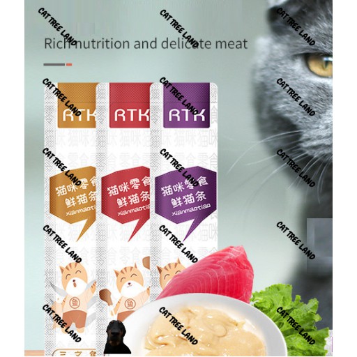SÚP THƯỞNG CHO MÈO RTK XIANMAO 12G (SNACK MÈO) - THỨC ĂN MÈO DINH DƯỠNG