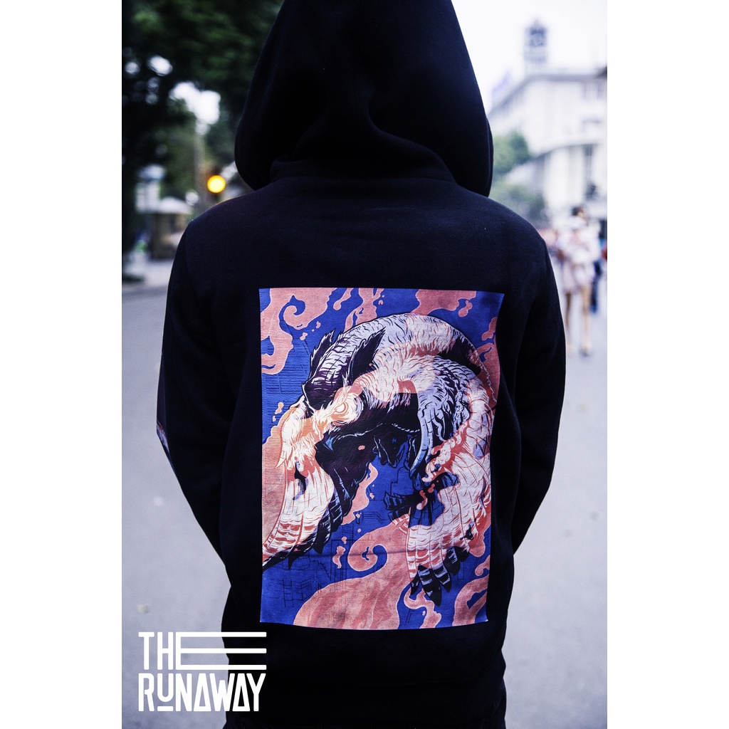 Áo Hoodie JP: Japan Spirit Nỉ Bông Ngoại nhập cho Nam / Nữ by The Runaway