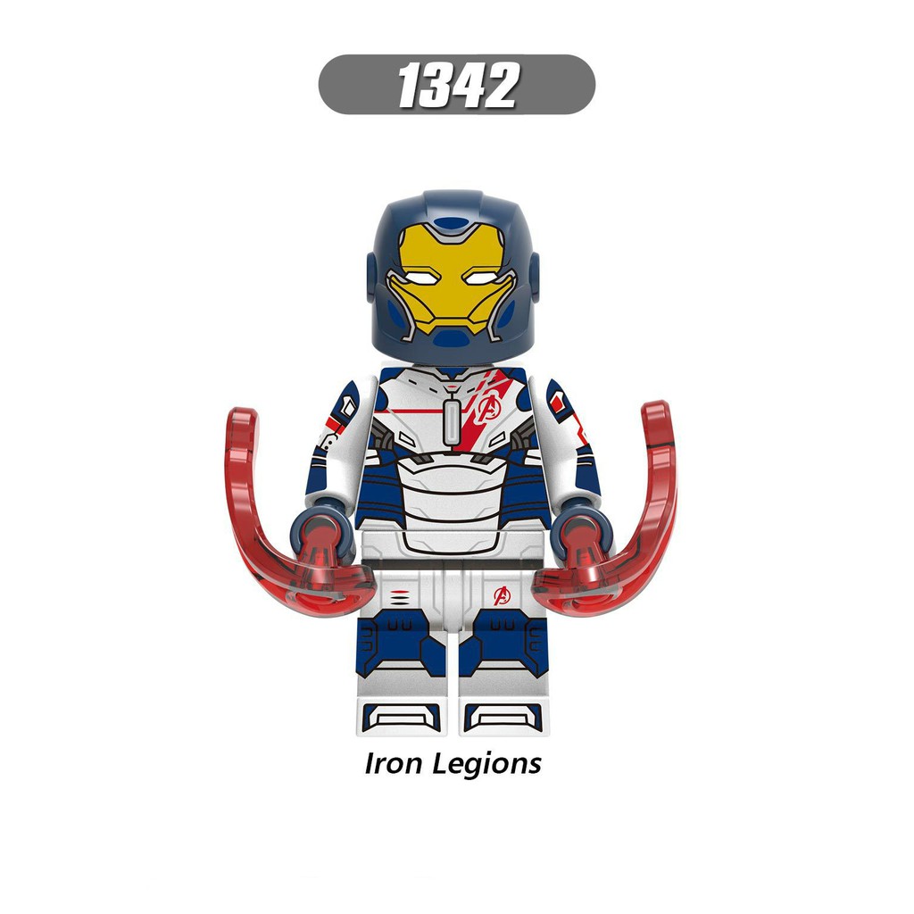 Minifigures Các Mẫu Nhân Vật Siêu Anh Hùng Người Sắt Ironman Ultron Mark17 Mark33 Mark43 Mark45 Iron Patriot X0267