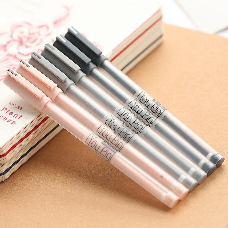 1 Bút Mực Gel 0.35mm Kiểu Dáng Đơn Giản Dễ Thương Cho Học Sinh/Văn Phòng