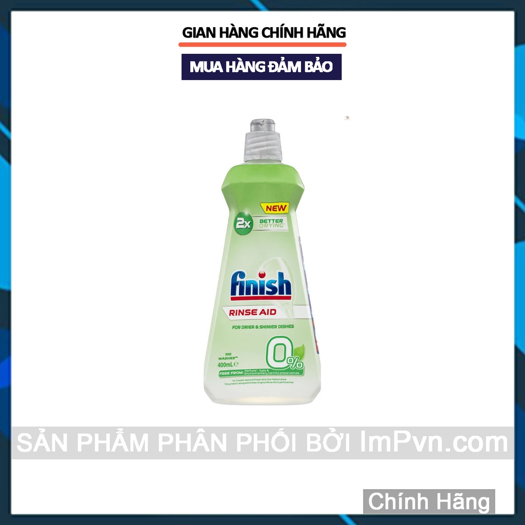 Combo Gel rửa bát Finish Eco 0% và nước làm bóng Finish Eco 0%  - ImP - ImPvn