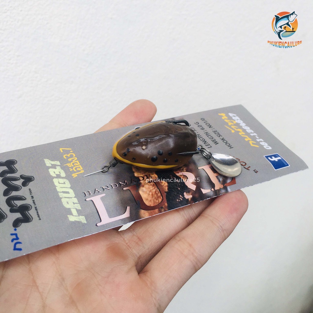 Mồi lure nhái hơi FrogToon V2 nặng 6g chuyên câu lure cá lóc siêu nhậy