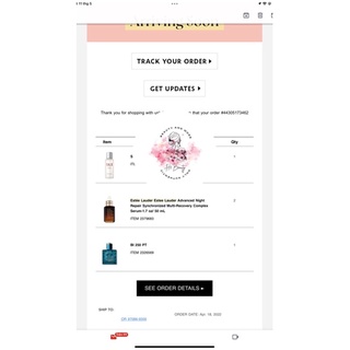 Serum Estee Lauder Advanced Night Repair ( bill us kéo sang phải để xem bill)