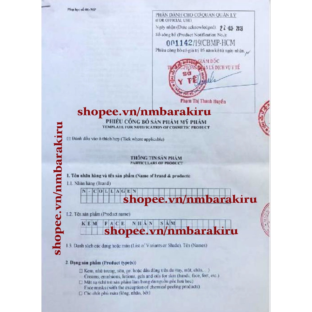 Combo kem Face Nhân Sâm+Serum Cao Cấp xóa bỏ mụn nám tàn nhan Chính Hãng N COLLAGEN - tri ân Đẹp HÀNG CHUẨN