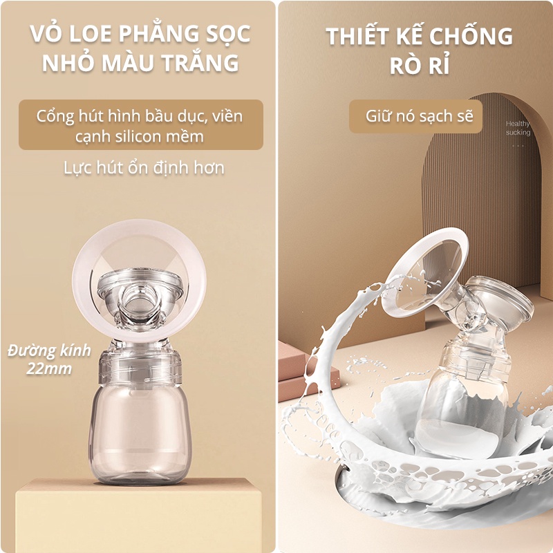 Máy hút sữa điện đôi Cầm tay Máy vắt sữa mới hỗ trợ mẹ bỉm vắt sữa dễ dàng