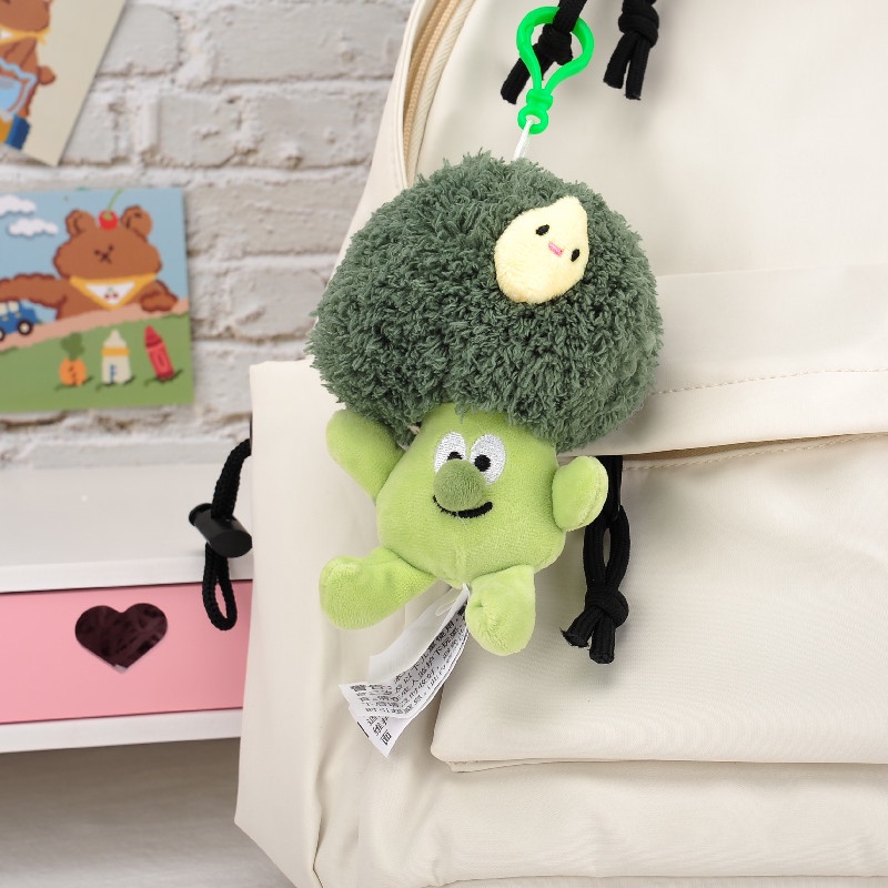 Móc Khóa Hình Búp Bê Broccoli 15Cm Dễ Thương