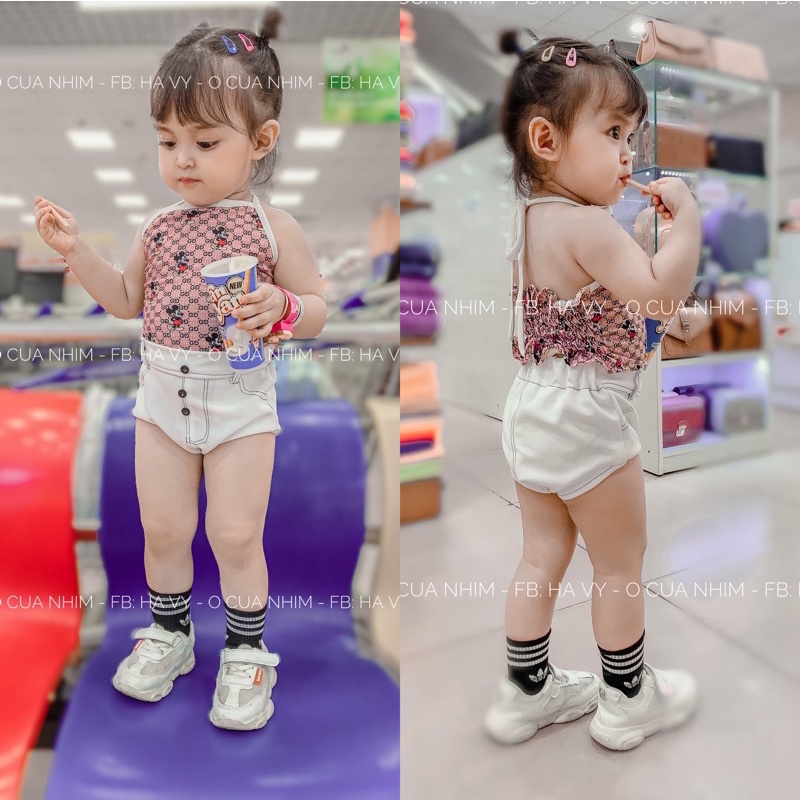 Set áo yếm phối quần chip xinh xắn cho bé ❤️