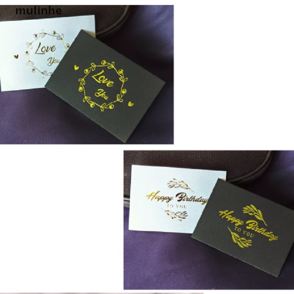 Set 50 Thiệp Chúc Mừng Sinh Nhật / Đám Cưới In Chữ Thank You Thẻ