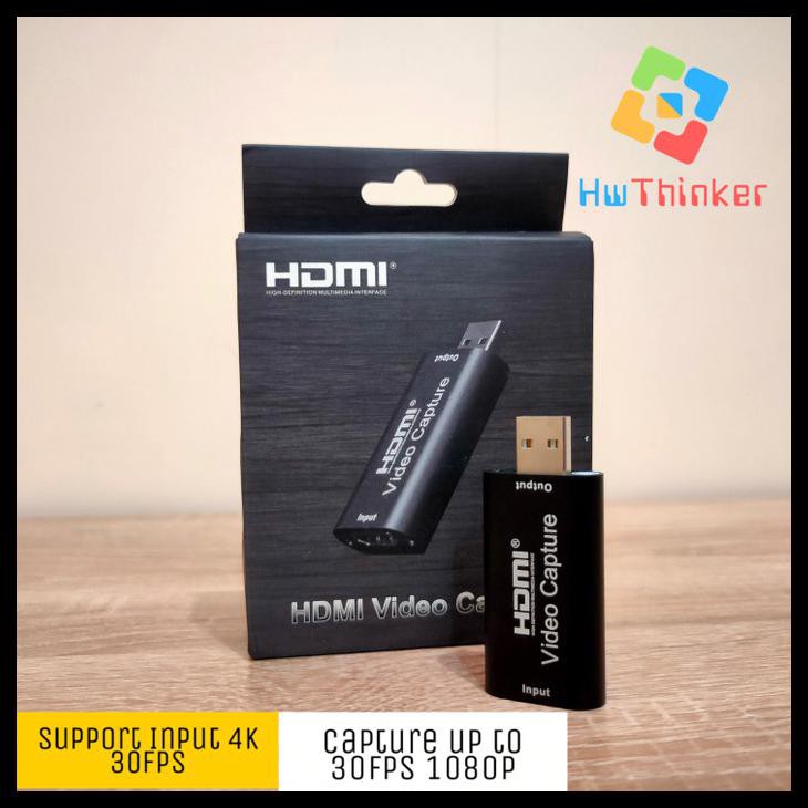 Card Video Mini Hdmi Hỗ Trợ 4k Usb - Black-30Fps