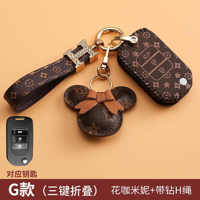 Bao Da Chìa Khoá Ô Tô HONDA CIVIC CRV XRV ACCORD Hoạ Tiết Thời Thượng