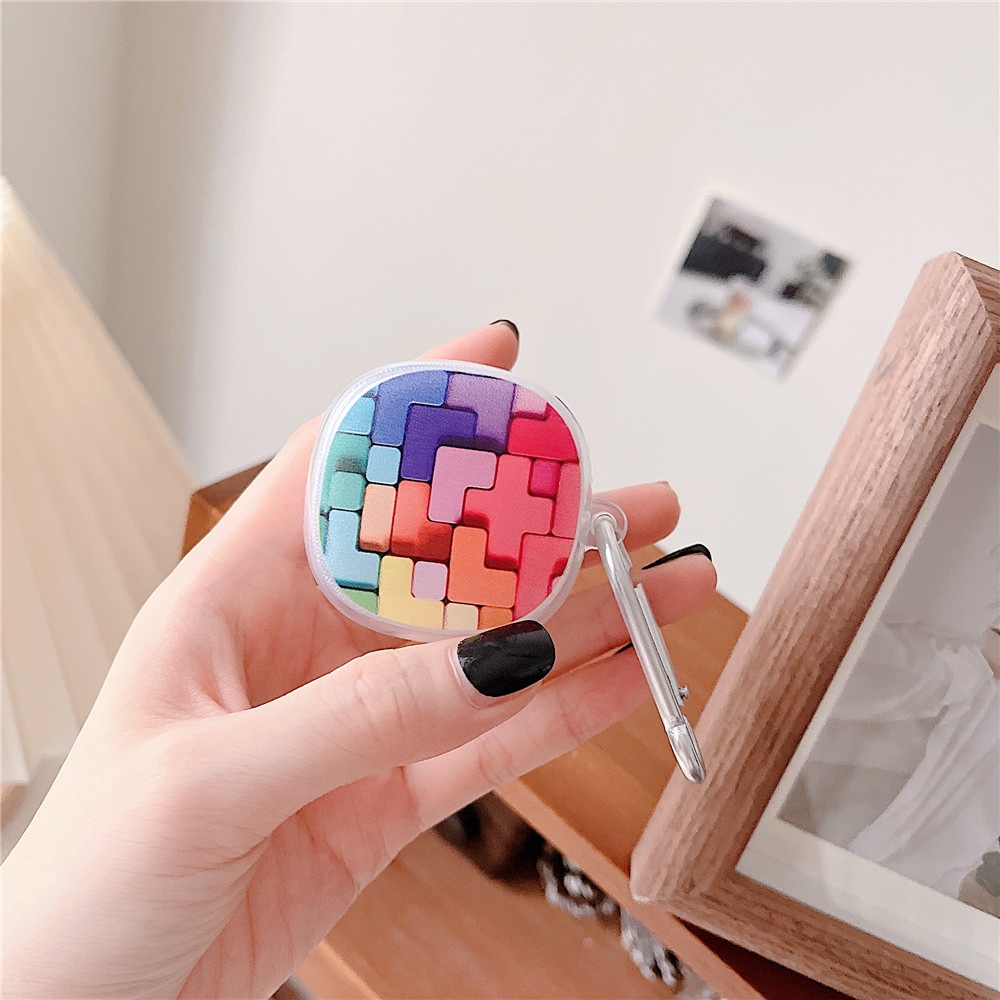 Vỏ Bảo Vệ Hộp Sạc Tai Nghe Baseus WM02 Mềm Trong Suốt Họa Tiết Phi Hành Gia Mặt Cười