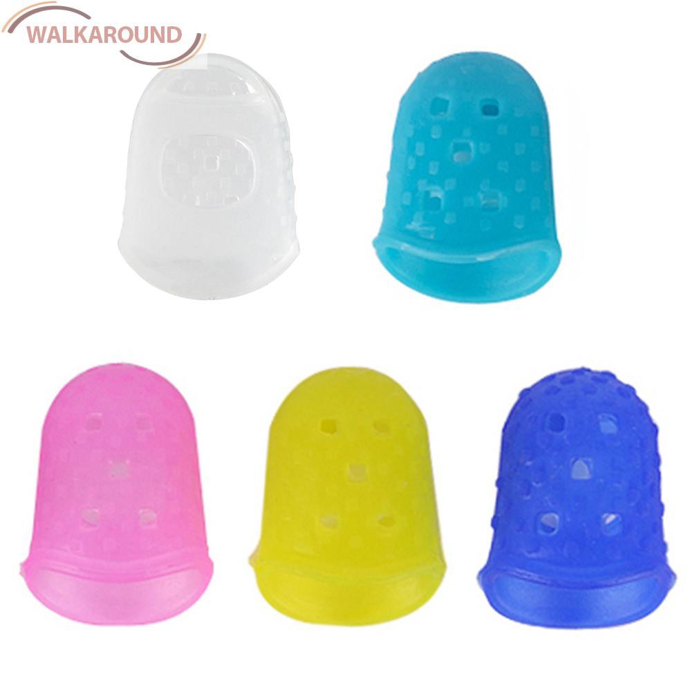 Set 1 / 4 / 8 Miếng Silicone Bảo Vệ Ngón Tay Chống Trượt Khi Chơi Đàn Guitar Bass Ukulele