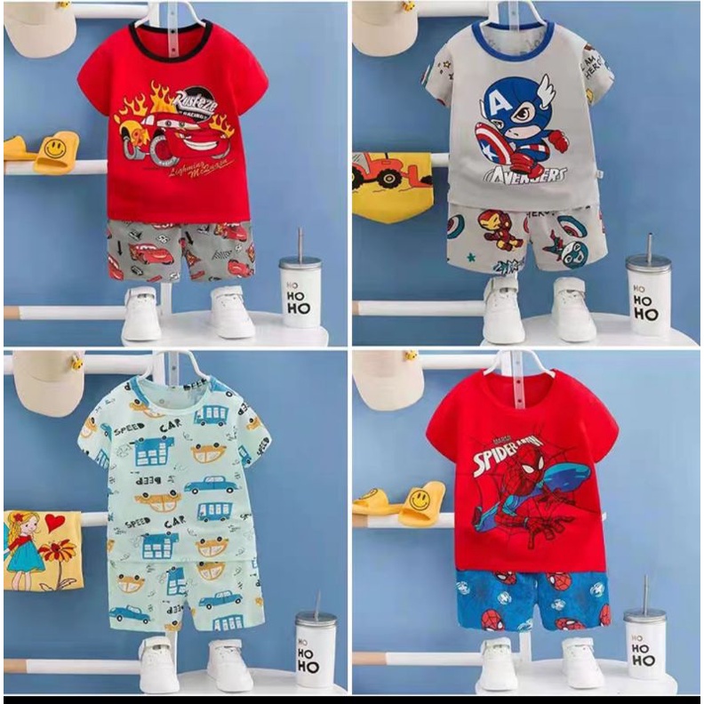 Bộ xuất hàn Quảng châu cotton đẹp 8_40kg cho bé trai bé gái