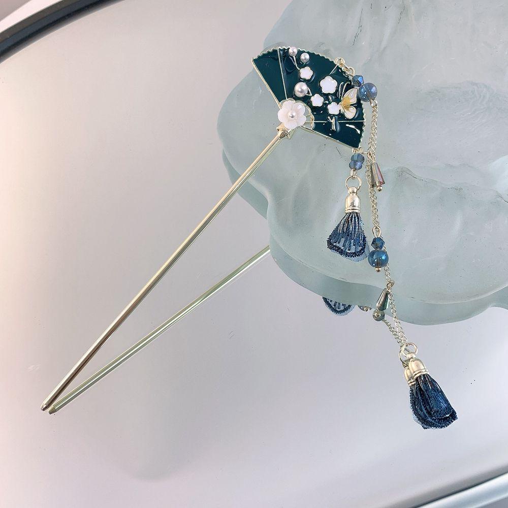 MXGOODS Trâm Cài Tóc Đính Hoa Tua Rua Phong Cách Trung Hoa Cổ Điển Cho Nữ