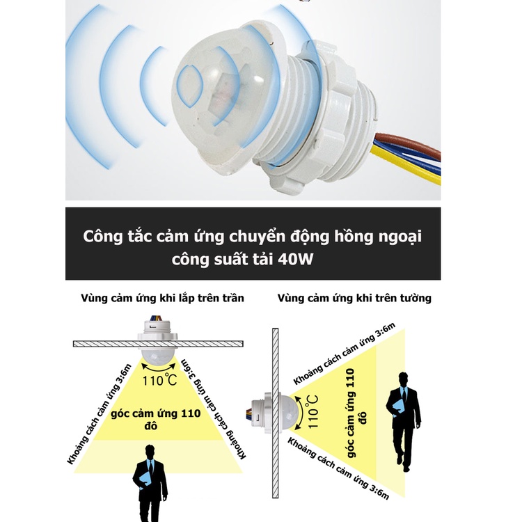 Mắt cảm ứng hồng ngoại chuyên dùng cho đèn quạt tự động mở khi có người tới gần