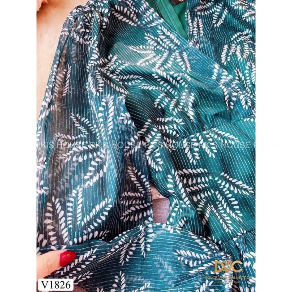 Váy Thiết Kế Dáng Xoè Voan Xanh V1826, Đầm Thiết Kế Chất Liệu Voan Cao Cấp - PK Official | BigBuy360 - bigbuy360.vn