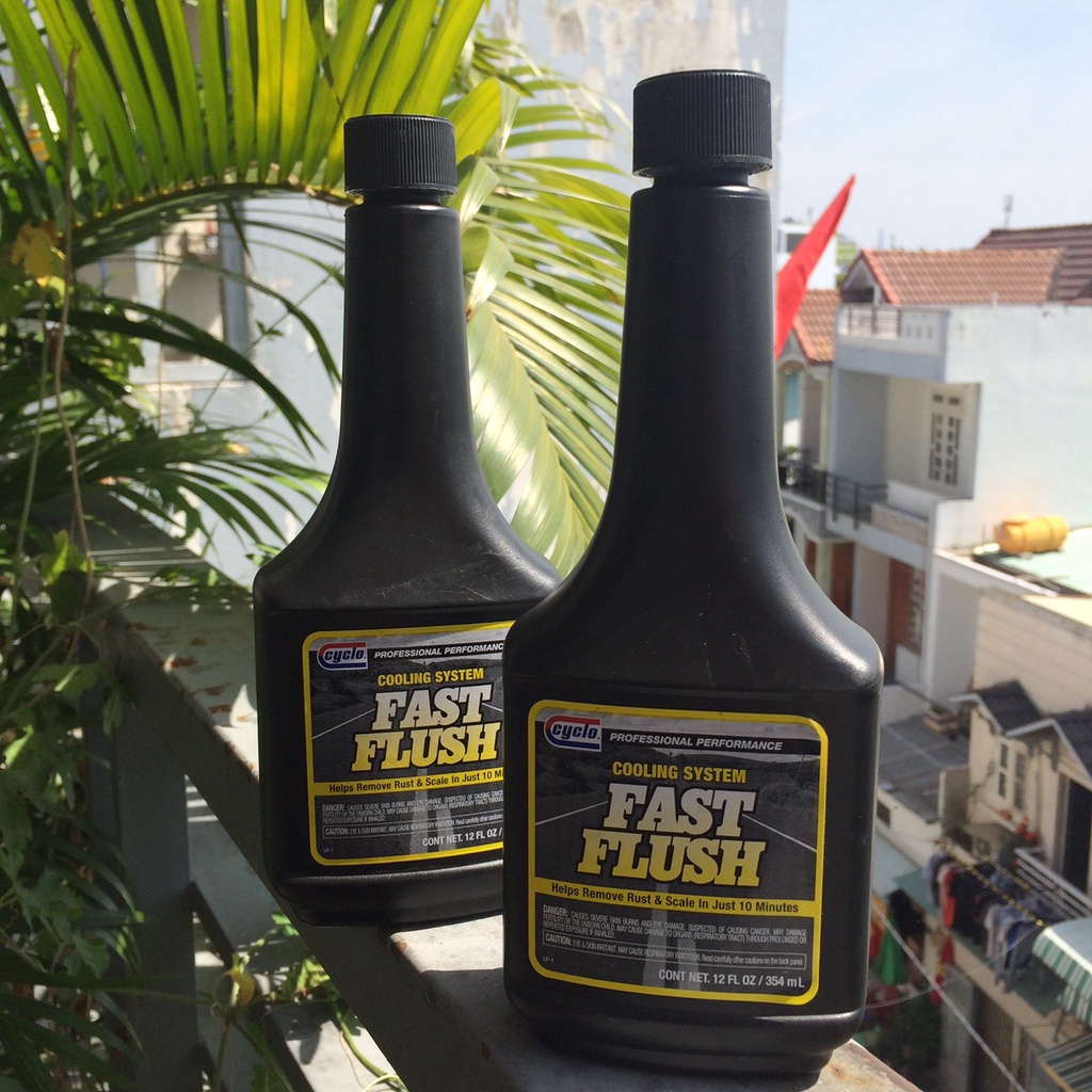 Phụ gia vệ sinh súc rửa két nước làm mát xe ô tô CyClo Fast Flush 354ml