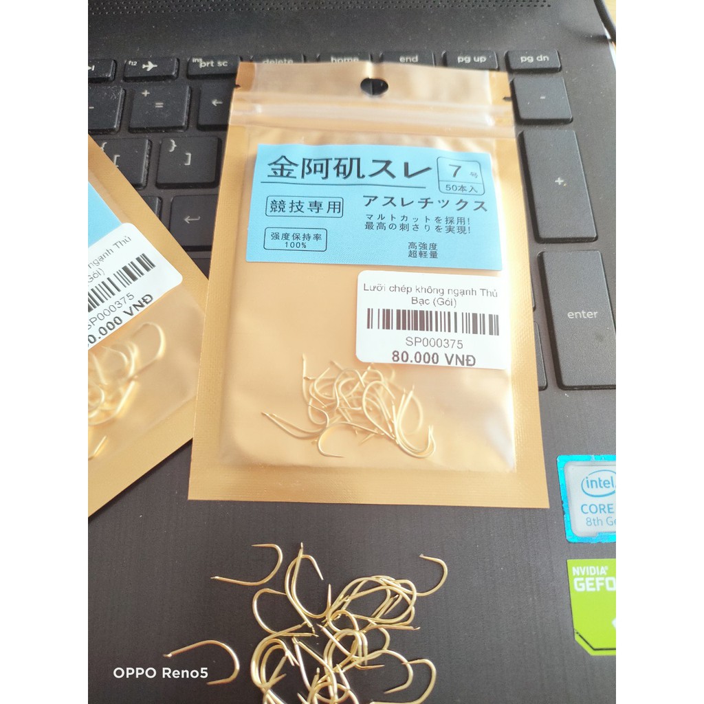 50 Lưỡi chép vàng không ngạnh thủy bạc